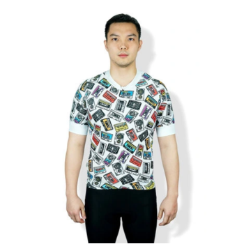 TRIJEE | CYCLING JERSEY - LUDO WHITE BLACK 